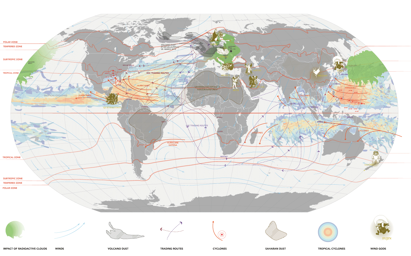 SSG City and Wind World Map of Wind Web legend