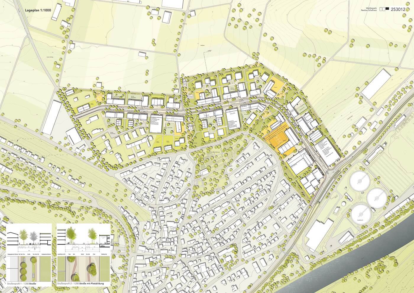 Lageplan des Projektes Schafhaus